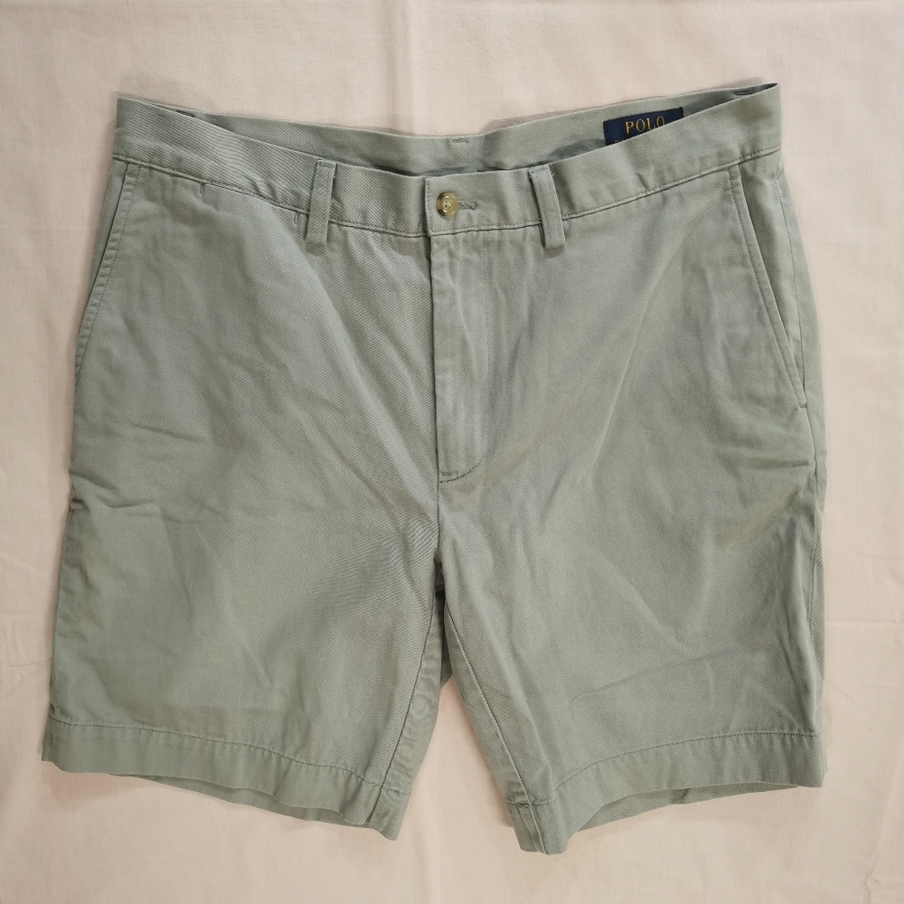 Polo Ralph Lauren Men's Classic Fit 9"Gray Cotton Chino Shorts 34